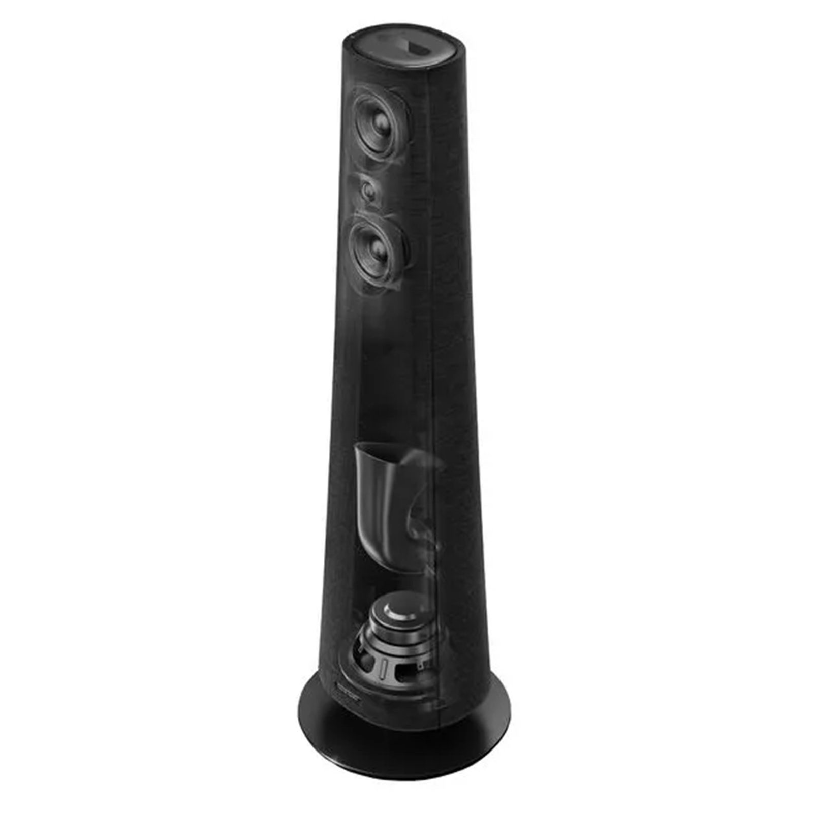 Harman Kardon Citation Tower 200W 3-Way Smart Wireless Floorstanding Speakers - Black (Pair) WiFi Enabled with Google Assistant / Spotify Connect / AirPlay / Alexa & Chromecast Built-in + Bluetooth - NZ Wool Finish