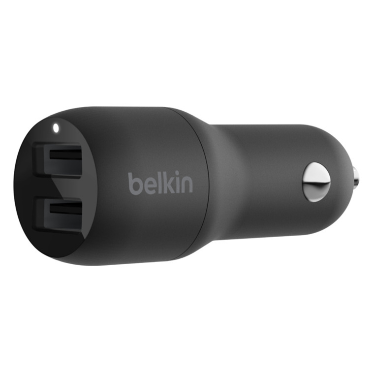 Buy the Belkin Dual USBA Car Charger 24W Black ( CCB001BTBK ) online
