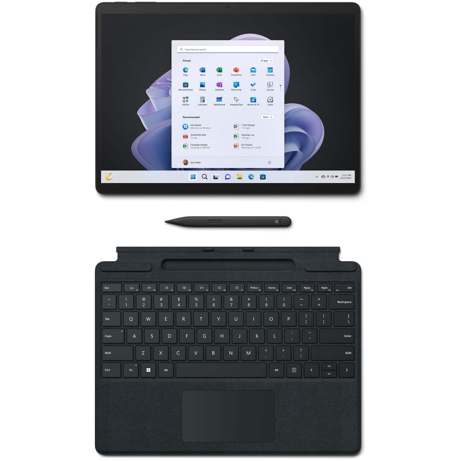 Buy the Microsoft Surface Pro 9 Graphite 256GB Storage 8GB RAM