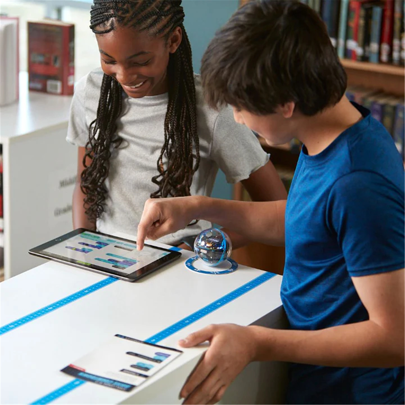 Sphero BOLT+ Coding Robot Vivid LCD Screen, Waterproof, Live Sensors, APP Enabled, Inductive Charging, Free Lessons - For Age 8+!