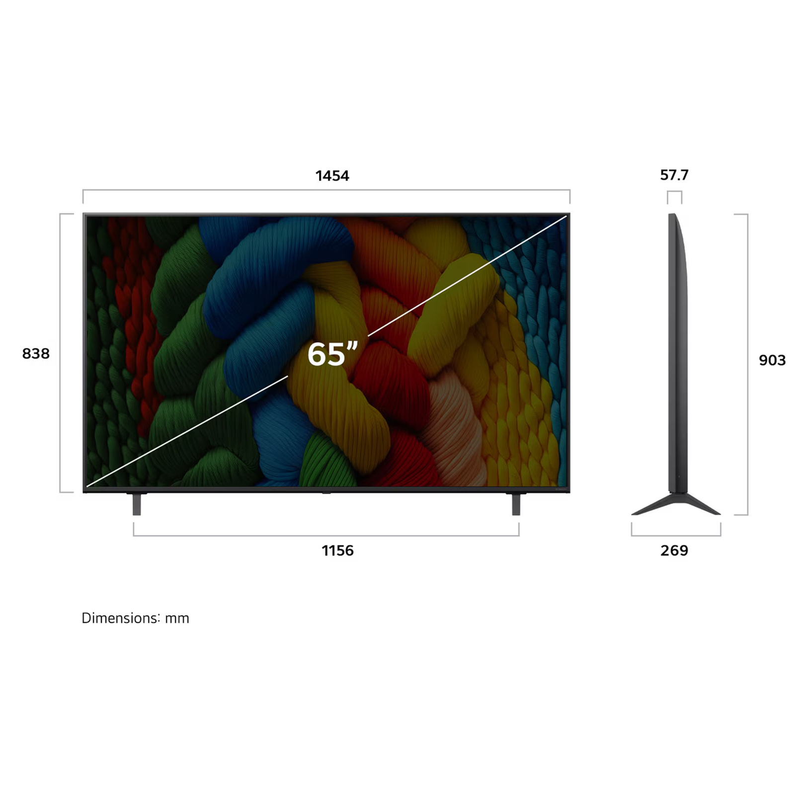 LG NANO80 65" 4K NanoCell Smart TV