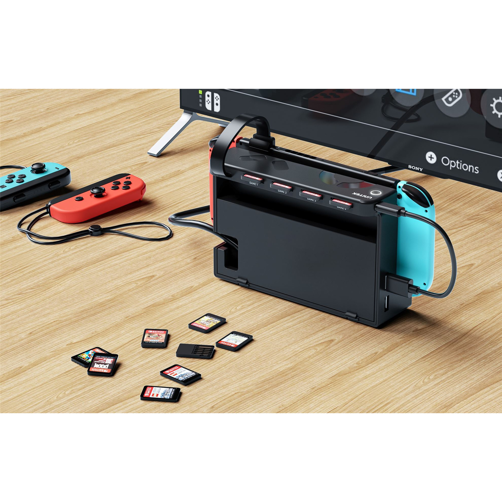 Buy the Unitek G1002D Switch 4-in-1 Game Card Reader with 4x Card