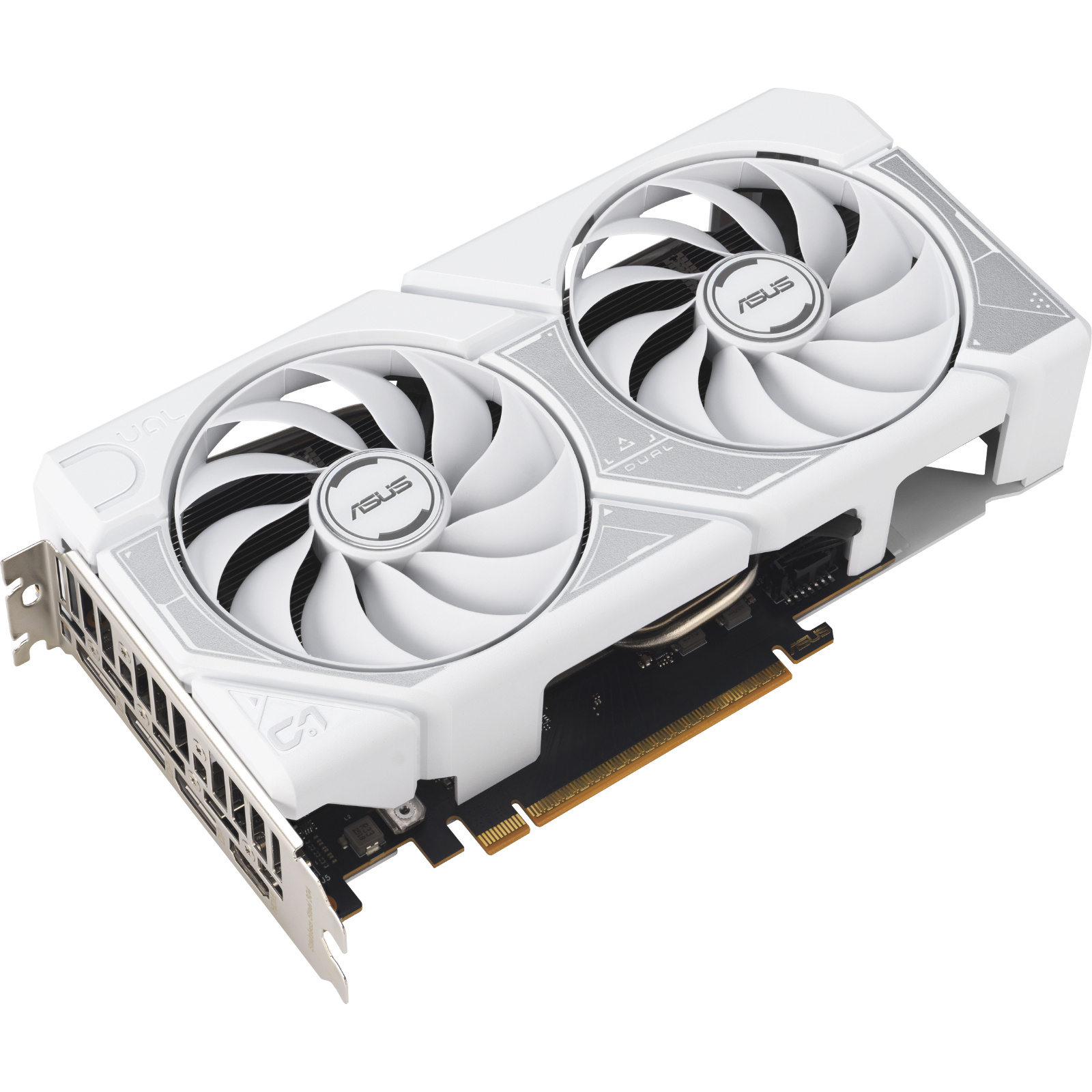 ASUS DUAL NVIDIA GeForce RTX 5060 OC White 8GB GDDR7 Graphics Card PCIE 5.0 - 2.5 Slot - 1x 8 Pin Power - Minimum 550W PSU