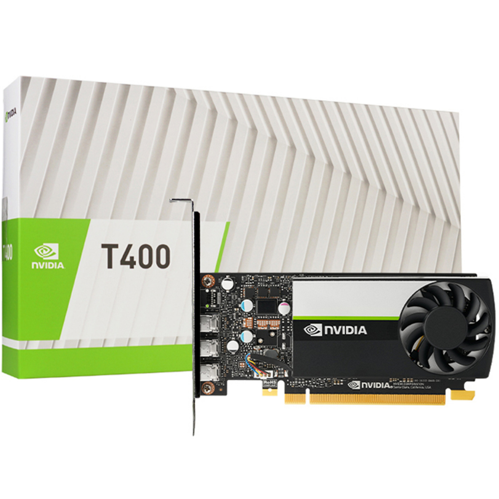 Leadtek NVIDIA T400 4GB GDDR6 Professional WorkStation Graphics Card 384  NVIDIA CUDA Cores Up to 80GB/s Memory Bandwidth 3x mini DisplayPort