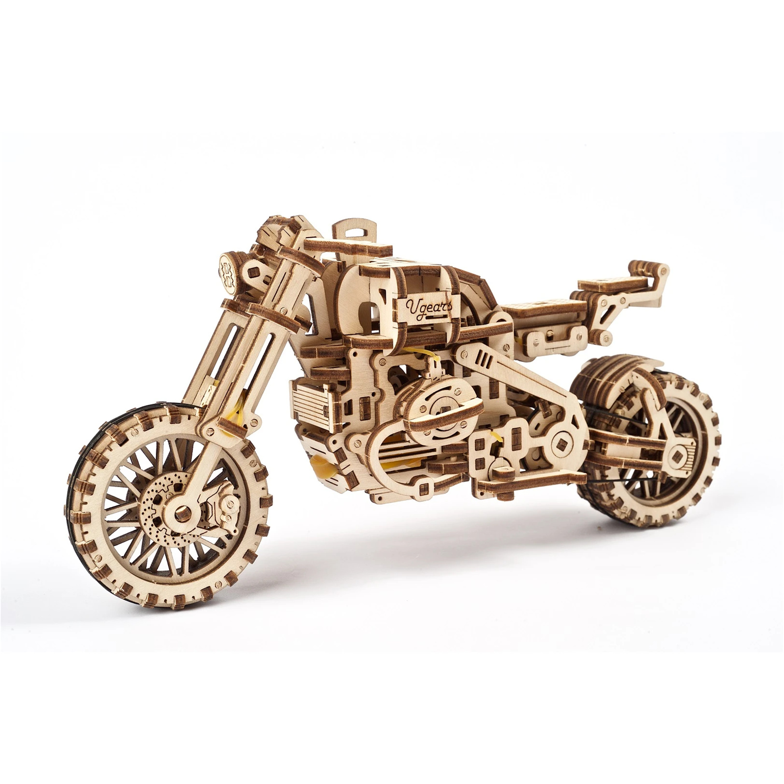 Buy the Ugears Mechanical Model Kit Scrambler UGR10 Motor Bike with