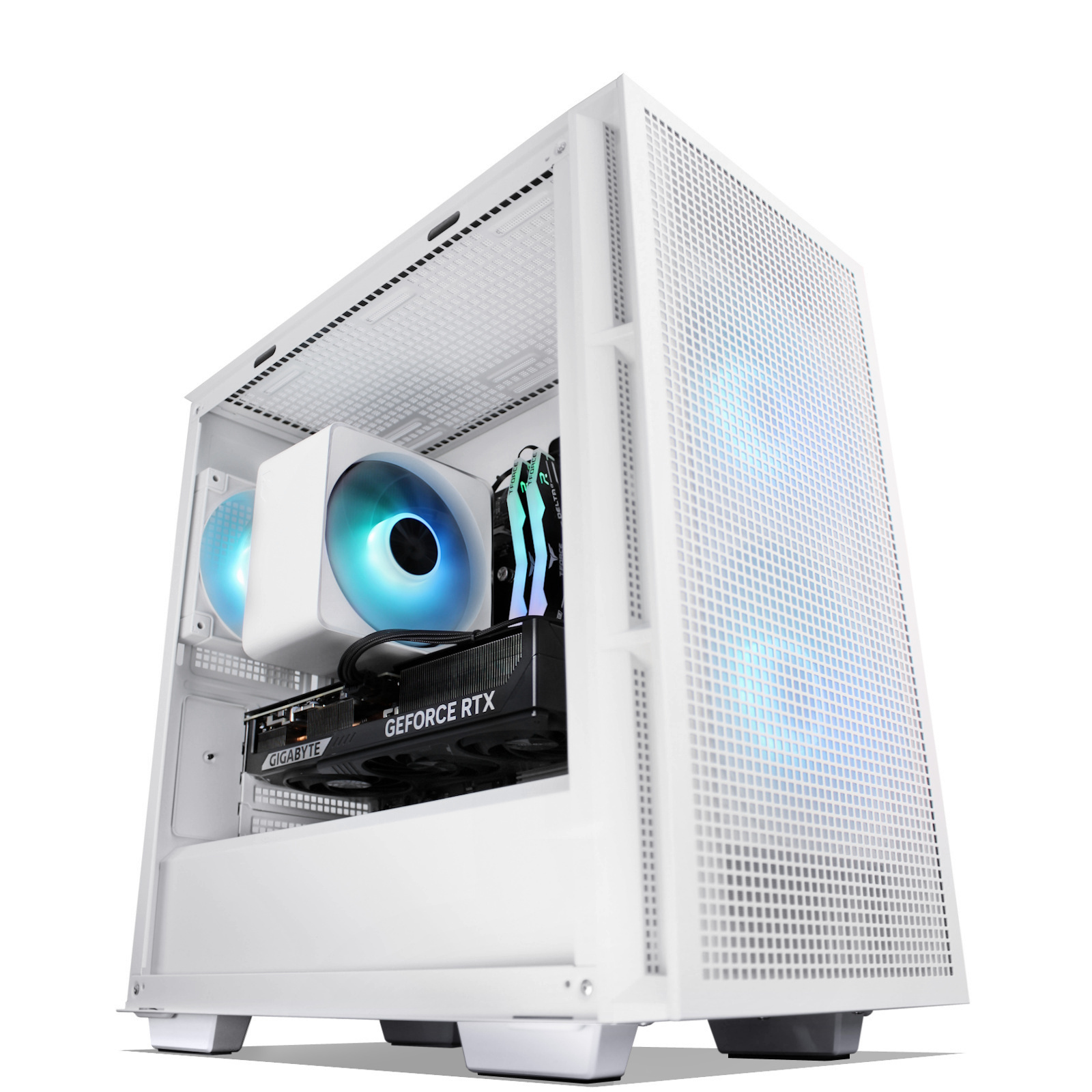 GGPC RTX 5070 Gaming PC AMD Ryzen 5 7600X 6 Cores / 12 Threads - 32GB DDR5 RAM - 1TB NVMe SSD - NVIDIA GeForce RTX5070 12GB Graphics - WiFi 6 + Bluetooth - Windows 11 Home