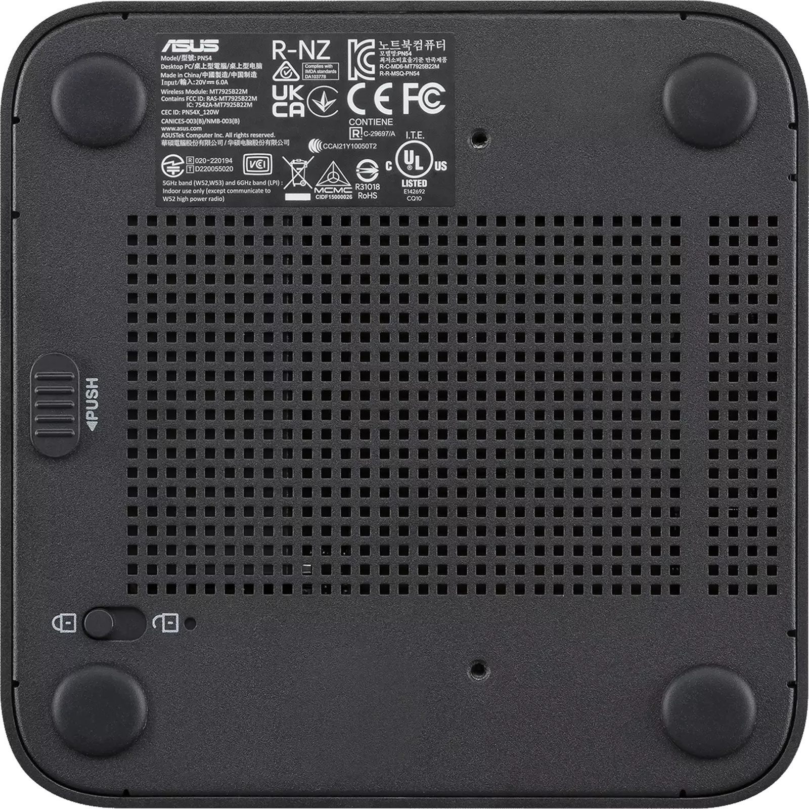 PB 3617001 ASUS PN54 Slim Mini PC AMD AI Ryzen 7 A350 8 Core- 16GB RAM - 1TB SSD - 2x M.2, 4x USB, 2x Type C, 1x HDMI, 2x DisplayPort, 2x DDR5 SODIMM, WIFI 7 + Bluetooth, 2 X M.2, 2x 2.5G Lan, VESA Mount Ready - No OS