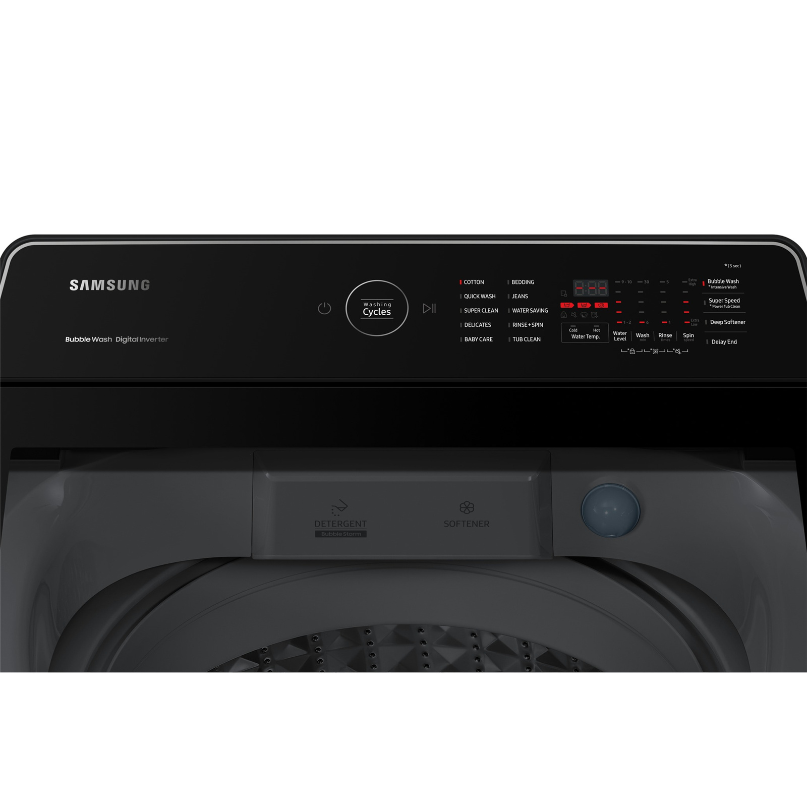 Samsung WA90CG6745BV Top Load Washer with BubbleWash - 9kg - White