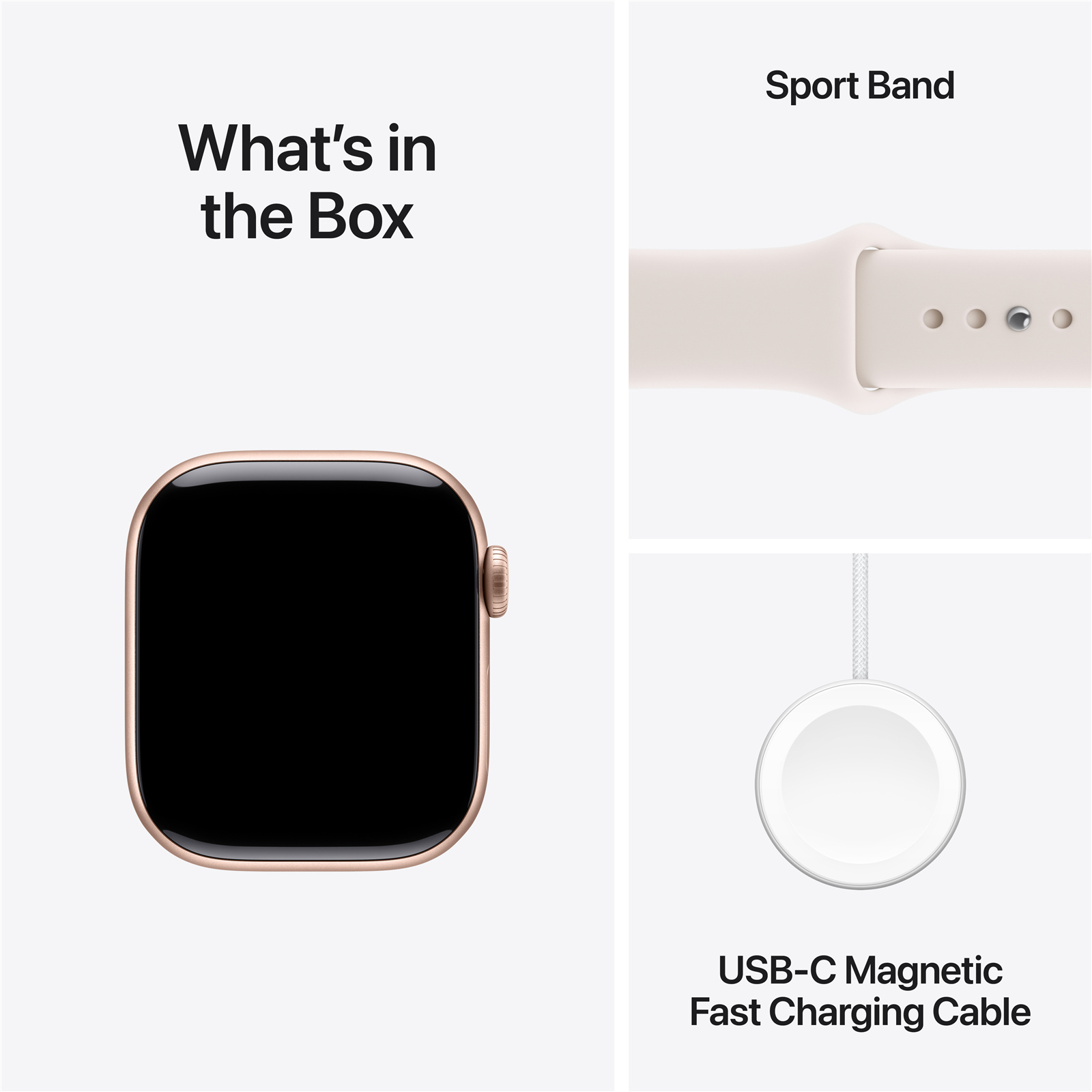 Apple Watch Series 11 (GPS + Cellular) 42mm - Rose Gold Aluminium Case with Light Blush Sport Band - M/L