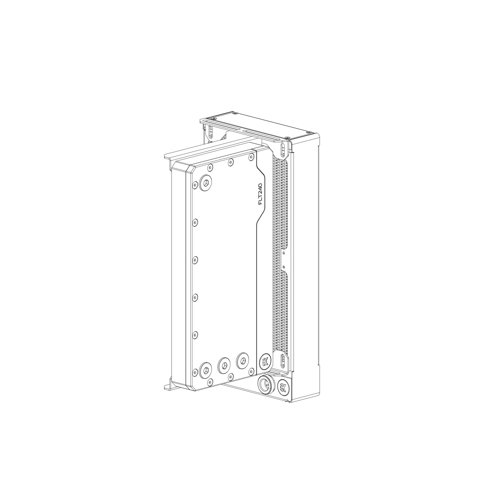 EKWB EK-Loop Angled Bracket - 120mm