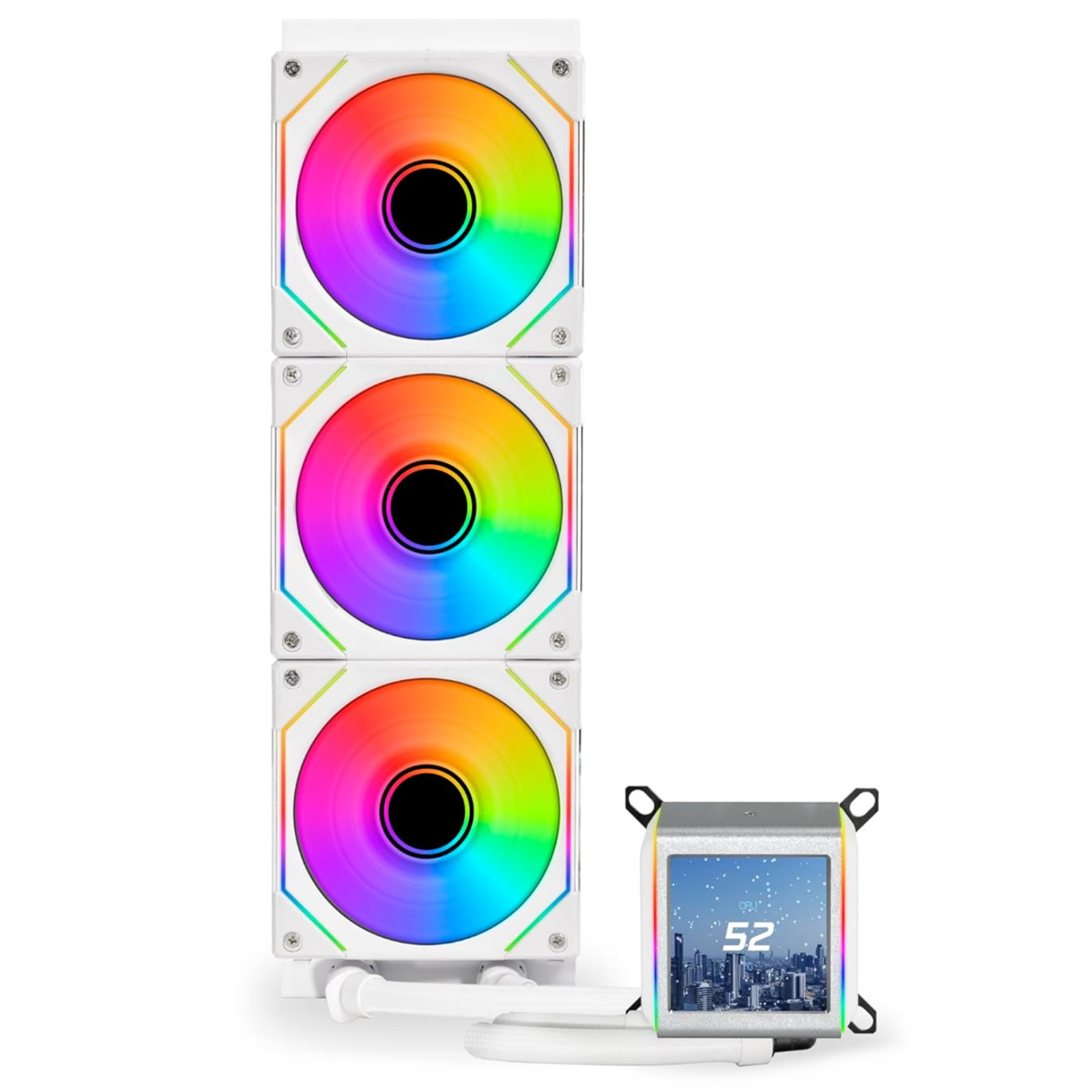 Buy the Lian Li Galahad II LCD 360 White with SL Infinity Fans 360mm