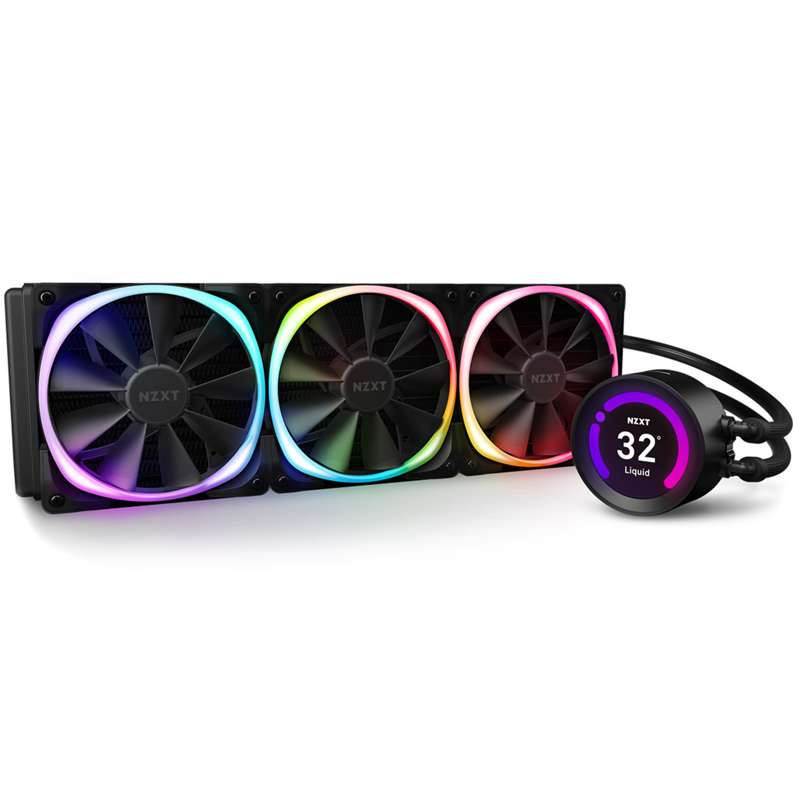 Buy the NZXT Kraken Z73 RGB AiO Water Cooling Kit 360MM RGB, 2.36