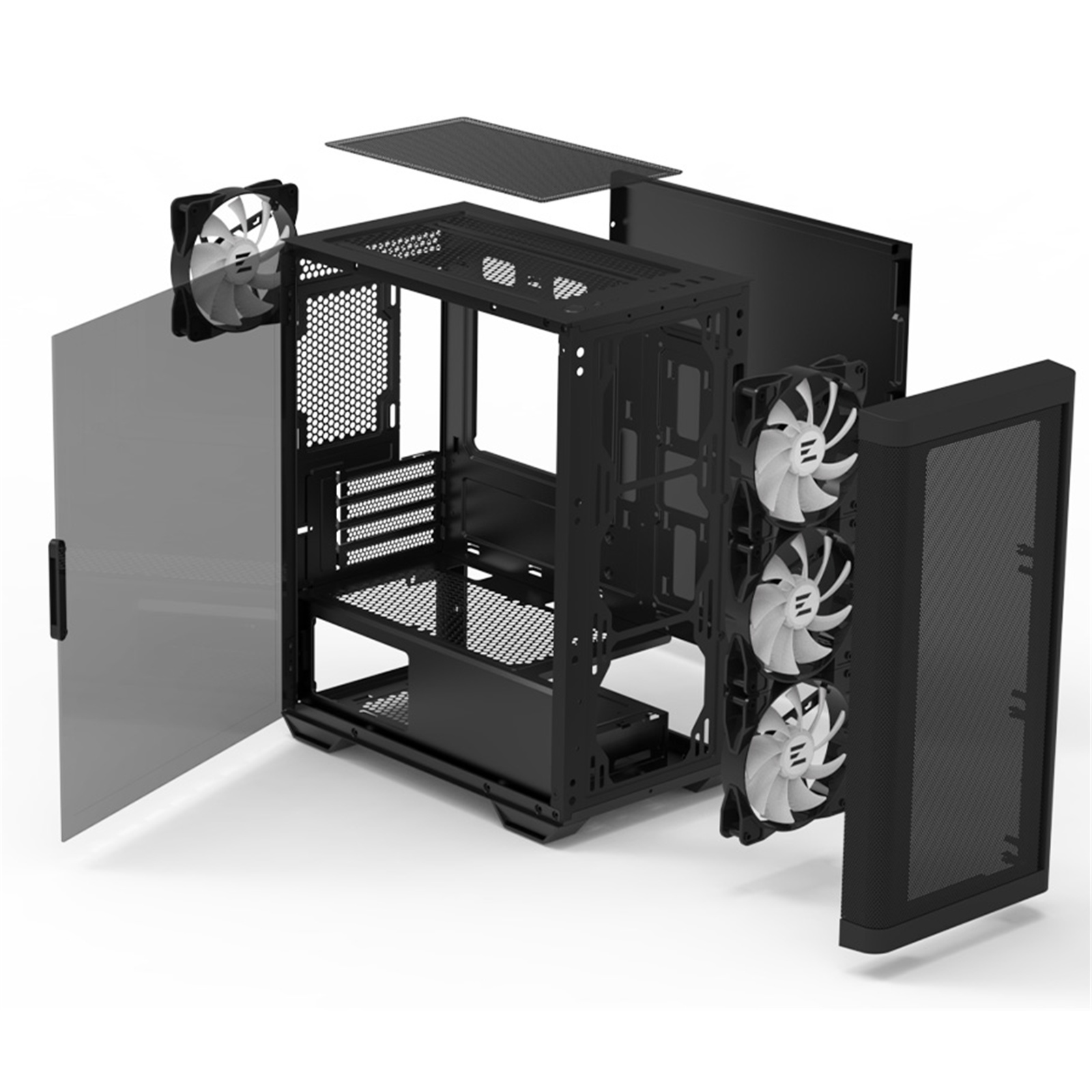 Zalman M4 mATX Black Mini Tower Case 3x120mm RGB