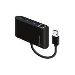 Alogic U33HGHEDF USB 3.0 SuperSpeed 3 Port Hub + Gigabit Ethernet Adapter - USB 3.0 - External - 3 USB Port(s) - 1 Network (RJ-45) Port(s) - 3 USB 3.0 Port(s) - PC, Mac