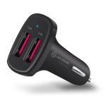 Alogic Vrova VC2A24 2 Port USB 5V/4.8A (2.4A +2.4A) USB Car Charger with Smart Charge - Black