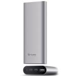 Alogic MP2CA156SGR 15200mAh USB-C Portable Power Bank - Space Grey with Power Delivery - with USB-A to USB-C + Micro USB Cable & USB-C to USB-C Cables