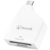 Bonelk USB-C to MicroSD/SD Compact Adapter - White