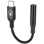 Bonelk Long-Life USB-C to 3.5mm AUX Audio Adapter (Black)