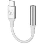 Bonelk Long-Life USB-C to 3.5mm AUX Audio Adapter (White)