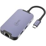 Cruxtec CMD06-SG USB-C 6-in-1 Mini Dock 1x 4K HDMI - 1x RJ45 - 2x USB3.0 - 1x USB-C 5Gbps/s