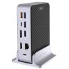 Cruxtec CDK15-BK USB-C 100W 15-in-1 Universal docking station - Support 2 Display up to 4K/60hz ( 100W PD needs dedicated AC Power adaptor to Support )