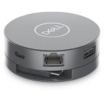 Dell 450-ALWY 6-in-1 USB-C Multiport Adapter - DA305 Mobile USB-C Adapter Comprehensive 6-in-1 ADAPTER90W Power Passthrough - No PSU