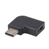 Dynamix A-U3CRA-MF USB-C Right Angled Male/Female Adapter. Dynamix A-U3CRA-MF USB-C Right Angled Male/Female Adapter.