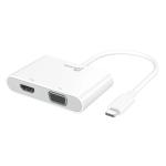 J5create USB-C  to VGA, HDMI, USB3.0 Mini Hub Power Delivery Adapter