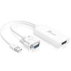 J5create VGA to HDMI Display Adapter with Audio, Easily Transform VGA to HDMI connection Wtih Audio, Reserved USB A Type Power Input Port
