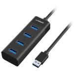 mbeat MB-U3H-4K  4-Port USB3.0 Hub - Black