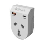 Moki Travel Adaptor Plus Inbound - India to AU/NZ + PD20W Type-C & QC 3.0 USB-A-ETA to be advised