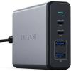 SATECHI USB-C Charger 108W Multiport Travel Charger (Space Grey) Support Macbook, Macbook Pro and most Tablets