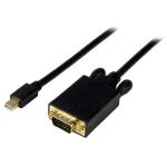 StarTech.com MDP2VGAMM10B 1920x1200 Mini DisplayPort to VGA Cable - 3m (10ft) - Black Converter Cable mDP to VGA / 1920x1200 - Male to Male