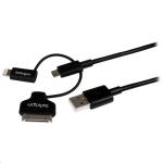 StarTech.com LTADUB1MB Lightning/Dock/Micro USB to USB Cable