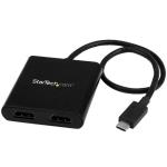 StarTech.com MSTCDP122HD 2-Port USB-C to HDMI MST Hub - 4K 30Hz - Dual Monitor Video Splitter - Windows and Thunderbolt 3 Compatible