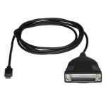 StarTech.com ICUSBCPLLD25 USB-C USB-C to Parallel Cable USB-C to Parallel Printer Cable - Male to Male - Bidirectional USB-C to DB25 Parallel Adapter