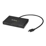 StarTech.com MSTCDP123HD 3-Port Multi Monitor Adapter USB-C to 3x HDMI Video Splitter - USB Type-C to HDMI MST Hub - Dual 4K 30Hz or Triple 1080p - Thunderbolt 3 Compatible - Windows Only