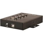 StarTech.com ICUSB234854I 4 Port Serial Hub USB to RS232/RS485/RS422 Adapter - Industrial USB 2.0 to DB9 Serial Converter Hub - IP30 Rated - Din Rail Mountable Metal Serial Hub - 15kV ESD Protection