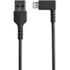 StarTech.com RUSBLTMM2MBR USB 2.0 - 480Mbps USB-A to Lightning Cable - 2m - Black Durable - Black - 90 Right Angled - Heavy Duty - Rugged Aramid Fiber - USB Type A to Lightning Charging - Sync Cord - Apple MFi Certified - iPhone StarTech.com RUSBLTMM2MBR USB 2.0 - 480Mbps USB-A to Lightning Cable - 2m - Black Durable - Black - 90 Right Angled - Heavy Duty - Rugged Aramid Fiber - USB Type A to Lightning Charging - Sync Cord - Apple MFi Certified - iPhone