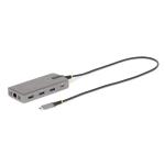 StarTech.com USB-C Triple Monitor Multiport Adapter Dual 4K 60Hz + 4K 30Hz HDMI & DisplayPort, 3-Port USB 10Gbps Hub, 100W PD Pass-Through, GbE, Travel Dock, Windows & ChromeOS