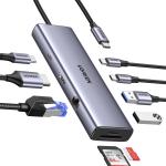 UGREEN USB-C 9-in-1 Hub USB-C  to 2x USB-A 3.0 + 2x USB-C+ 4k HDMI + RJ45 1Gbps Ethernet +SD&TF Card Reader + PD 100W - Docking Station for MacBook Air/Pro / iPad Pro/Air / Dell XP & More