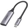 UGREEN 70444 USB-C to HDMI Adapter Cable 4K60Hz Aluminum Type C Thunderbolt 4/3 Converter Male to Female Compatible with iPhone 16/15 Pro Max Plus, iPad Mini Air, MacBook Pro, Galaxy S24Ultra, iMac XPS 17