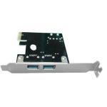 Unitek Y-7301 PCI-E USB 3.0, 2x Port Card  Supplied with LowProfile&StandardHeightBrackets.Max.900mA per port.