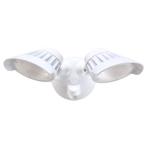 HOUSEWATCH 55-231 20W Twin LED Spotlight IP54 - 4000 Lumens - Stainless Steel Screws, White Colour