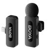 Boya BY-V1 (2.0) 1 x TX + 1 x RX Next-Gen Dual-Channel Wireless Microphone (Lightning plug) The BY-V series is an upgraded dual-channel wireless microphone. Lightweight and portable and featuring smart noise concellation technology, it deli
