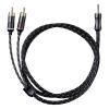 FiiO LR-3.5A Analog Audio Cable Dual RCA Male to 3.5mm Male All-Aluminium Alloy Construction - Premium braided finish - For Active Speakers / Stereos / Component Systems / Line In / Line Out / CD Players / Other Devices FiiO LR-3.5A Analog Audio Cable Dual RCA Male to 3.5mm Male All-Aluminium Alloy Construction - Premium braided finish - For Active Speakers / Stereos / Component Systems / Line In / Line Out / CD Players / Other Devices