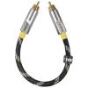 FiiO LR-RCA5S 20cm RCA Coaxial Digital Audio Cable All-Aluminium Alloy Construction - Gold-Plated Plugs - Graphene Shielding - Premium Braided Finish