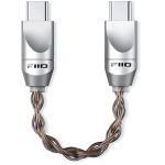 FiiO LINK OTG Audio Cable USB-C to USB-C 10cm length - Aluminium Alloy Construction - Premium Braided Monocrystalline Copper Wire - Ergonomic Arc Design