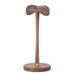 FiiO HS21 Premium Wooden Headphone Stand - Black Walnut - Precision-crafted from solid North American black walnut - Arched support surface + anti-slip pads - Widely compatible with headphones & gaming headsets
