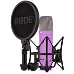 RODE NT1 Signature - Purple - Large Diaphragm Cardioid Studio Condenser Microphone with Shock Mount Pop Filter & XLR Cable